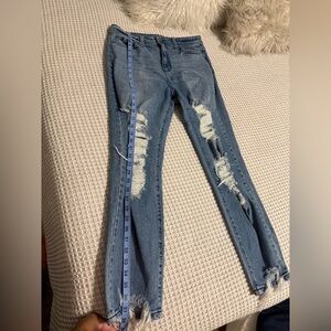 Cello Women's Distressed Blue Jeans Size 29